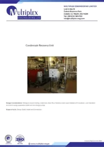 Condensate Recovery Unit